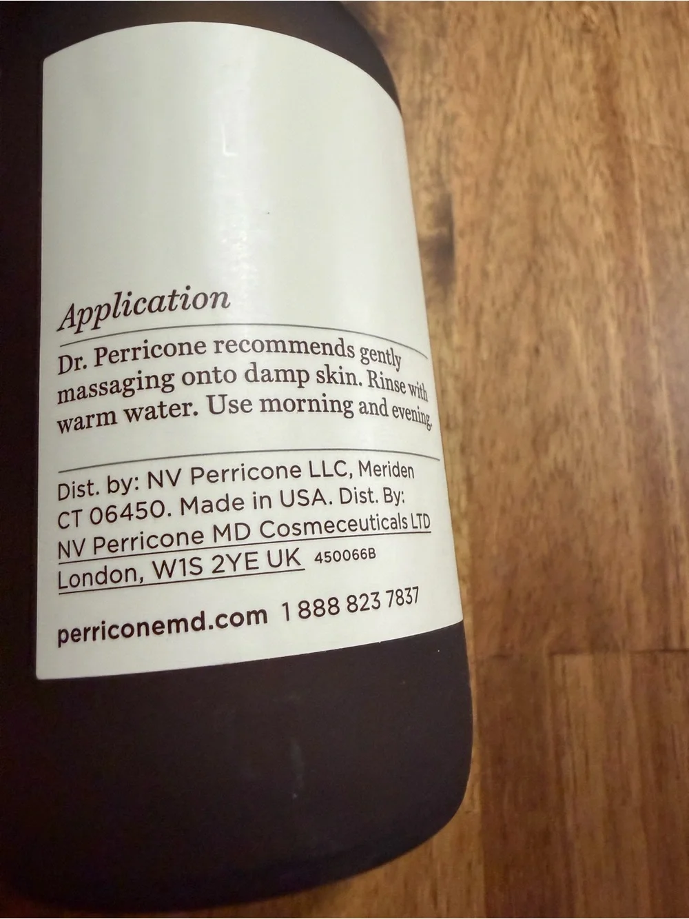 Perricone MD Nutritive Cleanser, Acyl-Glutathione and Eye Lid Serum, with pump